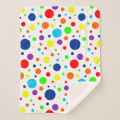Rainbow Spots Sherpa Blanket Deken (Voorkant)