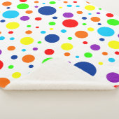 Rainbow Spots Sherpa Blanket Sherpa Deken (3/4)