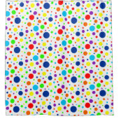 Rainbow Spots Shotgordijn Douchegordijn (Voorkant)