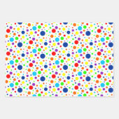 Rainbow Spots Wrapping Paper Sheet Set (Voorkant)