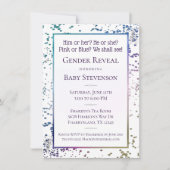 Rainbow Sprinkle Confetti | Geslacht in pasta Kaart (Voorkant)