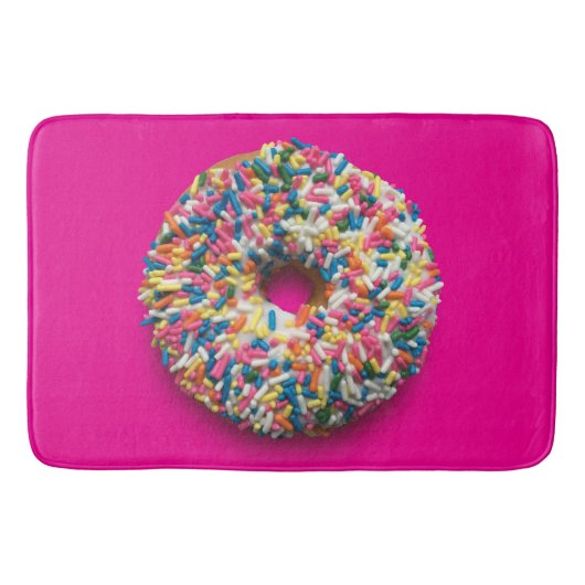 Rainbow Sprinkle Donut badmat (Voorkant)