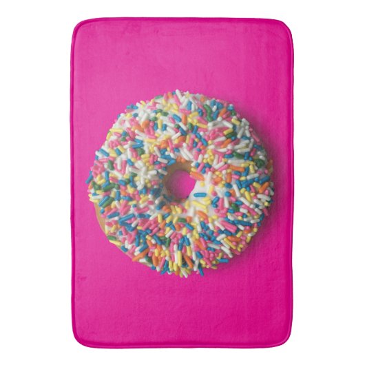 Rainbow Sprinkle Donut badmat (Voorkant Verticaal)
