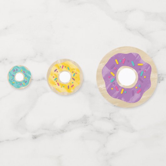 Rainbow Sprinkle Donut Shop Confetti (Voorkanten)