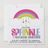 RAINBOW SPRINKLE Invitation Kaart (Voorkant)