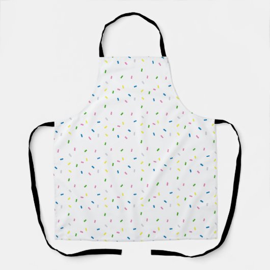 Rainbow Sprinkle Pattern Baker Schort (Voorkant)