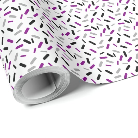 Rainbow Sprinkles Ace Asexual Pride Flag Cadeaupapier (Rol Hoek)