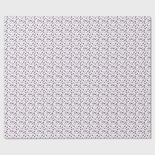 Rainbow Sprinkles Ace Asexual Pride Flag Cadeaupapier (Vlak)