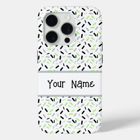 Rainbow Sprinkles Agender Pride Flag Case-Mate iPhone Case (Achterkant)