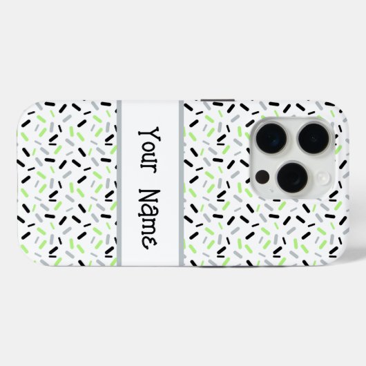 Rainbow Sprinkles Agender Pride Flag Case-Mate iPhone Case (Achterkant (horizontaal))