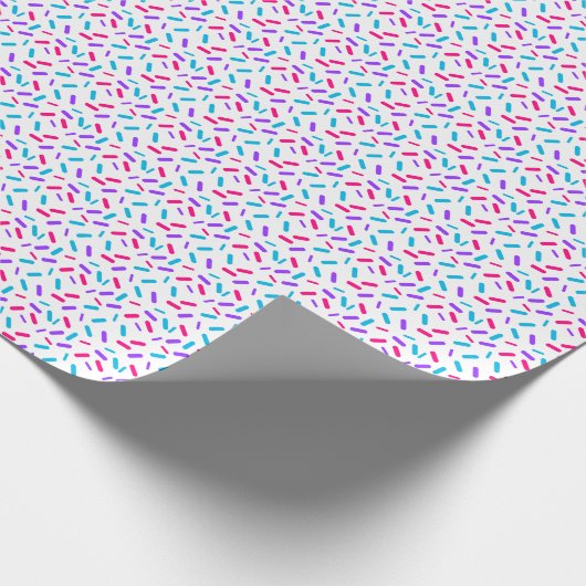 Rainbow Sprinkles Androgyne Pride Flag Cadeaupapier (Hoek)