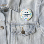 Rainbow Sprinkles AroAce Sunset Pride Flag Ronde Button 5,7 Cm (In situ)
