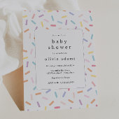 Rainbow Sprinkles-Baby shower Kaart