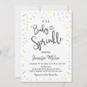 Rainbow Sprinkles Baby Sprinkle Kaart (Voorkant)