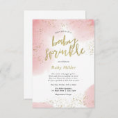 Rainbow Sprinkles Baby Sprinkle Kaart (Voorkant / Achterkant)