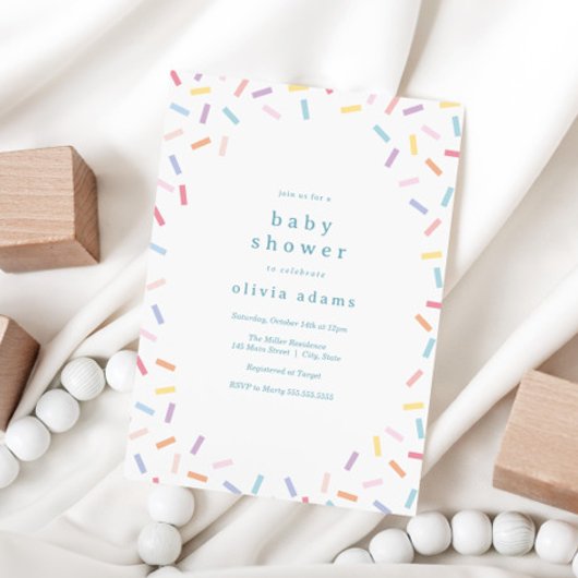 Rainbow Sprinkles Baby Sprinkle Kaart