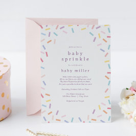 Rainbow Sprinkles Baby Sprinkle Kaart