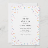 Rainbow Sprinkles Baby Sprinkle Kaart (Voorkant)