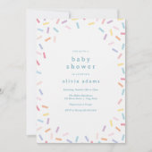 Rainbow Sprinkles Baby Sprinkle Kaart (Voorkant)