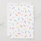 Rainbow Sprinkles Baby Sprinkle Kaart (Achterkant)