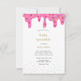 Rainbow Sprinkles Baby Sprinkle uitnodiging