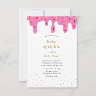 Rainbow Sprinkles Baby Sprinkle uitnodiging