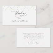 Rainbow Sprinkles Baby Sprinkle uitnodiging Informatiekaartje (Voorkant / Achterkant)