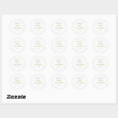 Rainbow Sprinkles Baby Sprinkle uitnodiging Ronde Sticker (Vel)