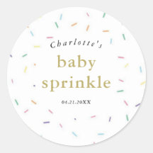 Rainbow Sprinkles Baby Sprinkle uitnodiging
