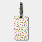 Rainbow Sprinkles Bagagelabel (Achterkant verticaal)