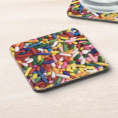 Rainbow Sprinkles Bier Onderzetter (Linkerzijde)