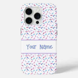 Rainbow Sprinkles Bigender Pride Flag iPhone 15 Pro Case