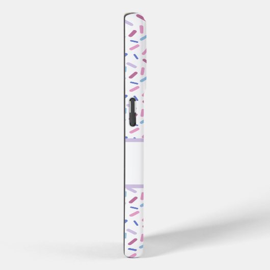 Rainbow Sprinkles Bigender Pride Flag Case-Mate iPhone Case (Achterkant / Rechts)