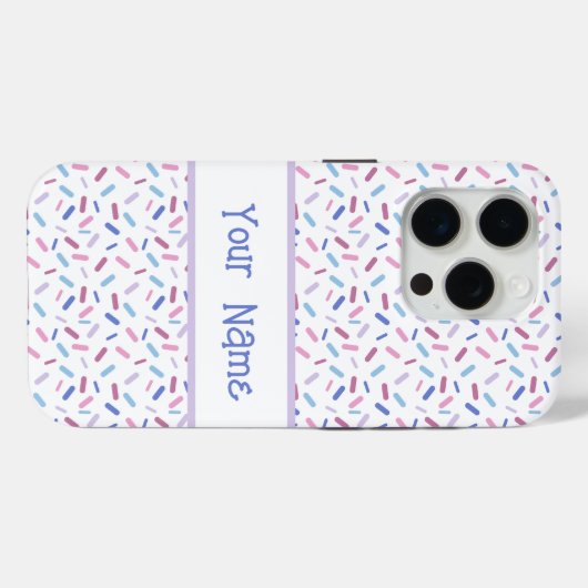Rainbow Sprinkles Bigender Pride Flag Case-Mate iPhone Case (Achterkant (horizontaal))