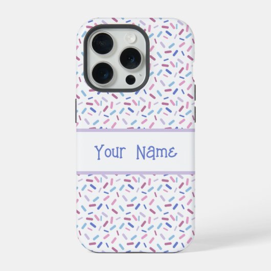 Rainbow Sprinkles Bigender Pride Flag iPhone Hoesje (Achterkant)