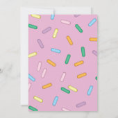 Rainbow Sprinkles Brunch Baby shower Uitnodiging (Achterkant)