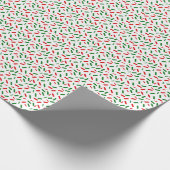 Rainbow Sprinkles Christmas Red Green Cadeaupapier (Hoek)