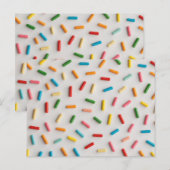 Rainbow Sprinkles Colorful Pattern Briefkaart (Voorkant / Achterkant)