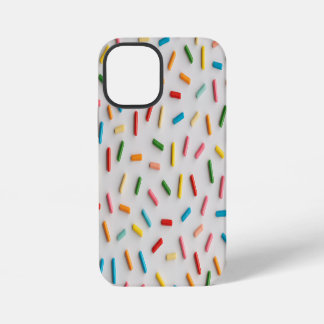 Rainbow Sprinkles Colorful Pattern iPhone 12 Mini Hoesje