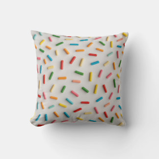 Rainbow Sprinkles Colorful Pattern Kussen