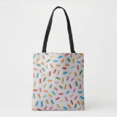 Rainbow Sprinkles Colorful Pattern Tote Bag (Voorkant)
