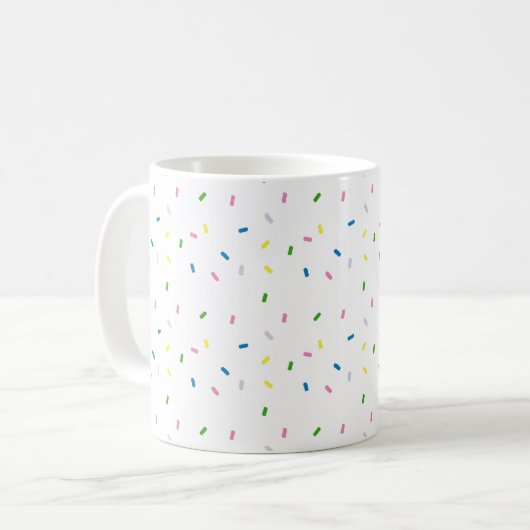 Rainbow Sprinkles Dessert Koffie Mok (Voorkant links)