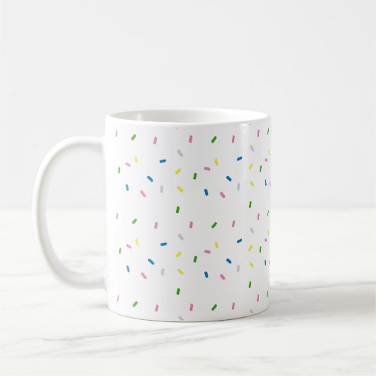 Rainbow Sprinkles Dessert Koffie Mok (Links)