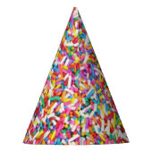 Rainbow Sprinkles Feesthoedjes (Achterkant)