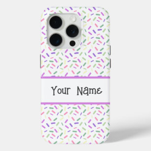 Rainbow Sprinkles Genderfae Pride Flag iPhone 15 Pro Case