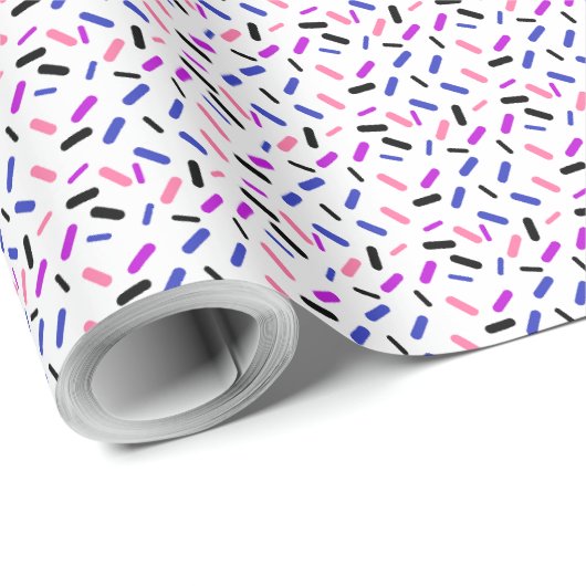 Rainbow Sprinkles Genderfluid Pride Flag Cadeaupapier (Rol Hoek)