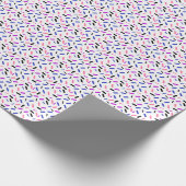 Rainbow Sprinkles Genderfluid Pride Flag Cadeaupapier (Hoek)