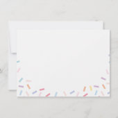 Rainbow Sprinkles Ice Cream Baby Dank u (Achterkant)