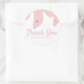 Rainbow Sprinkles Ice Cream Cake Frosting Pink Ronde Sticker (Tas)