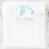 Rainbow Sprinkles Ice Cream Cake Frosting Pink Ronde Sticker (Tas)